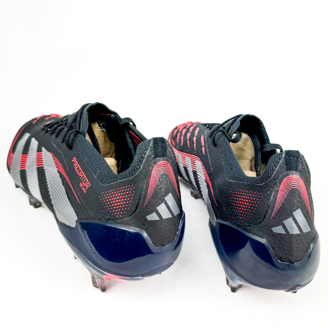 Adidas Predator Elite FG - Core Black/Grey Four/Lucid Red *Wore Once*