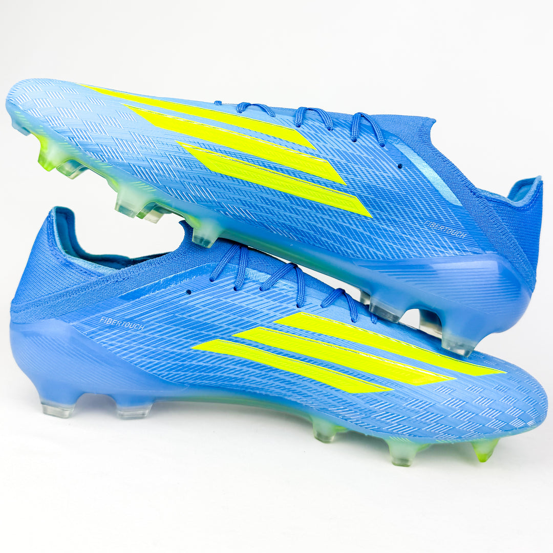 Adidas F50 Elite FG - Lucid Ray Blue/Team Solar Yellow/Lucid Aquamarine *Laced Mod*