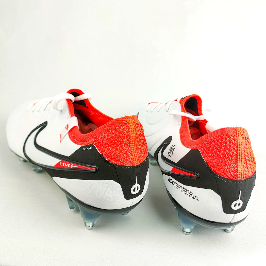Nike Tiempo Legend 10 Elite AC SG-Pro - White/Hyper Crimson/Black *In Box*