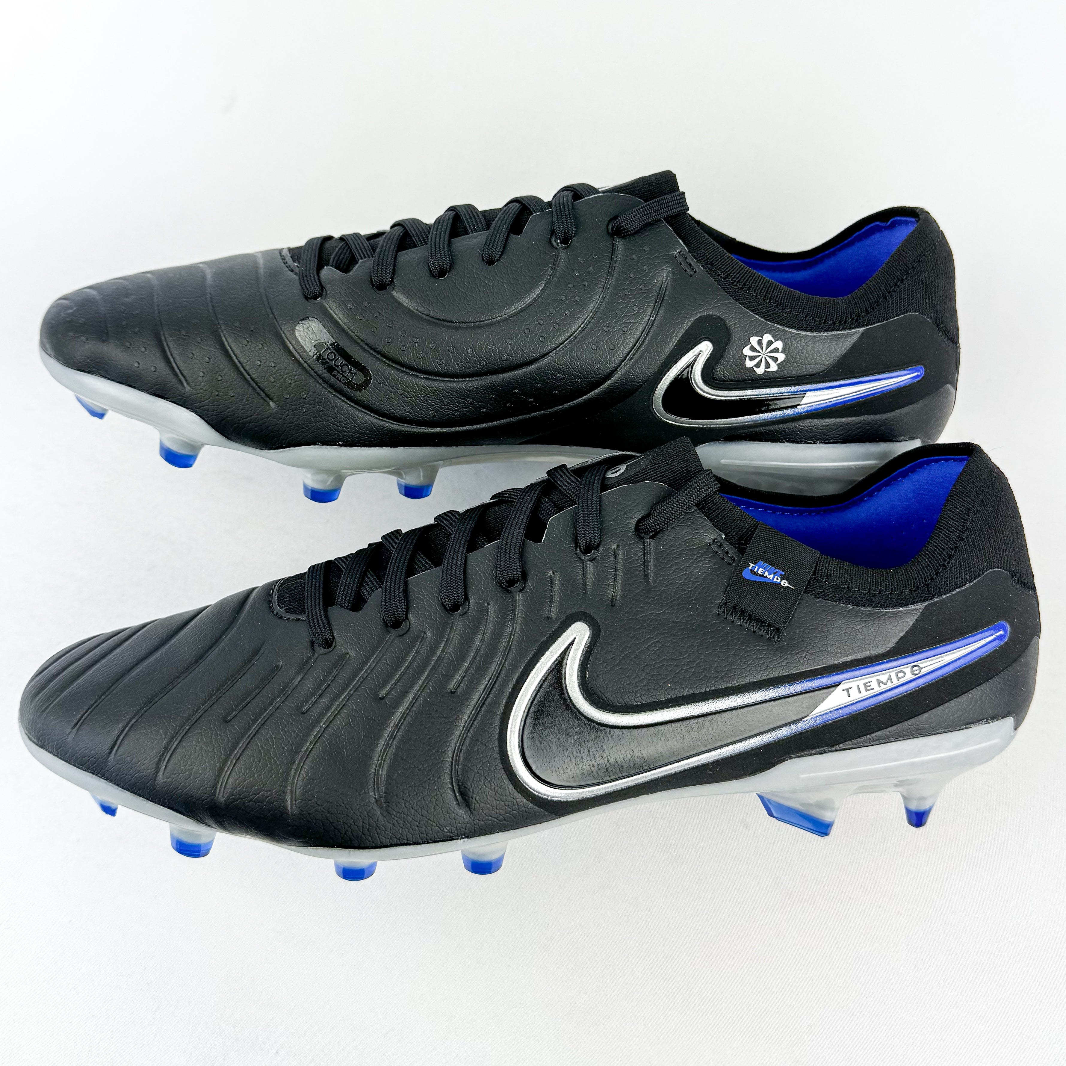Nike Tiempo Legend 10 Pro FG - Black/Hyper Royal/Chrome *In