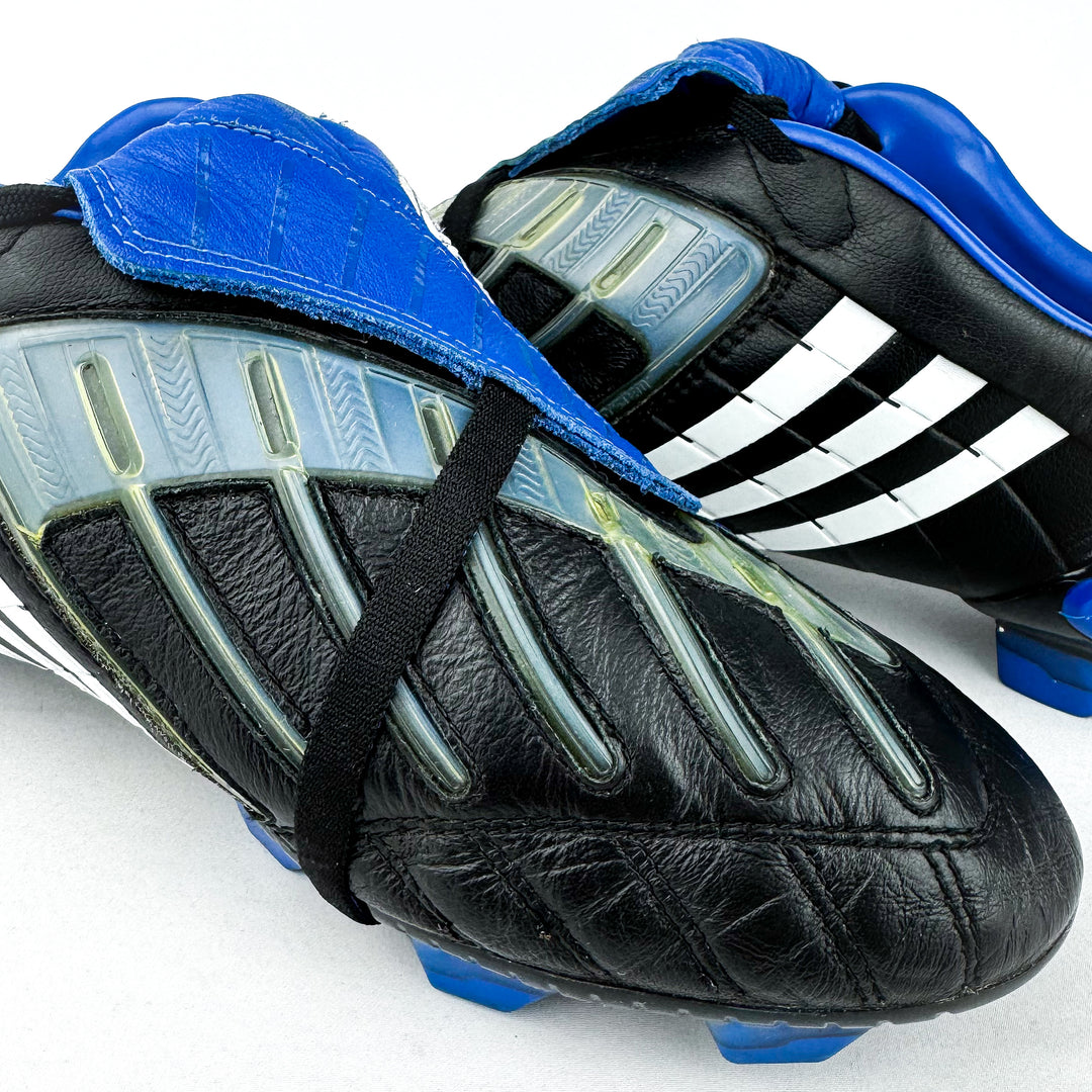 Adidas Predator PowerSwerve TRX Rugby FG - Black/Blue/White *Wore Once*
