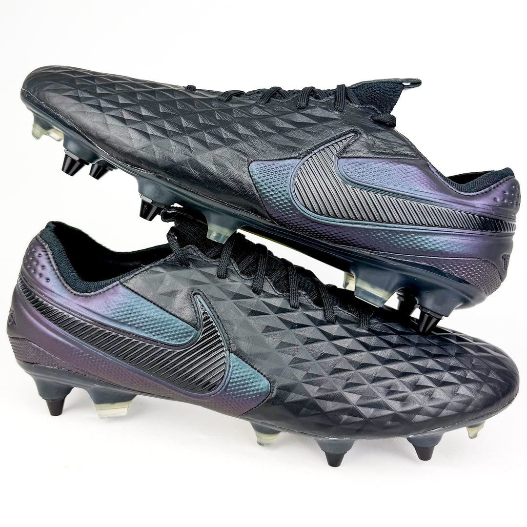 Nike Tiempo Legend VIII Elite Anti-Clog SG-Pro – Black/Kinetic Black *Brand New*