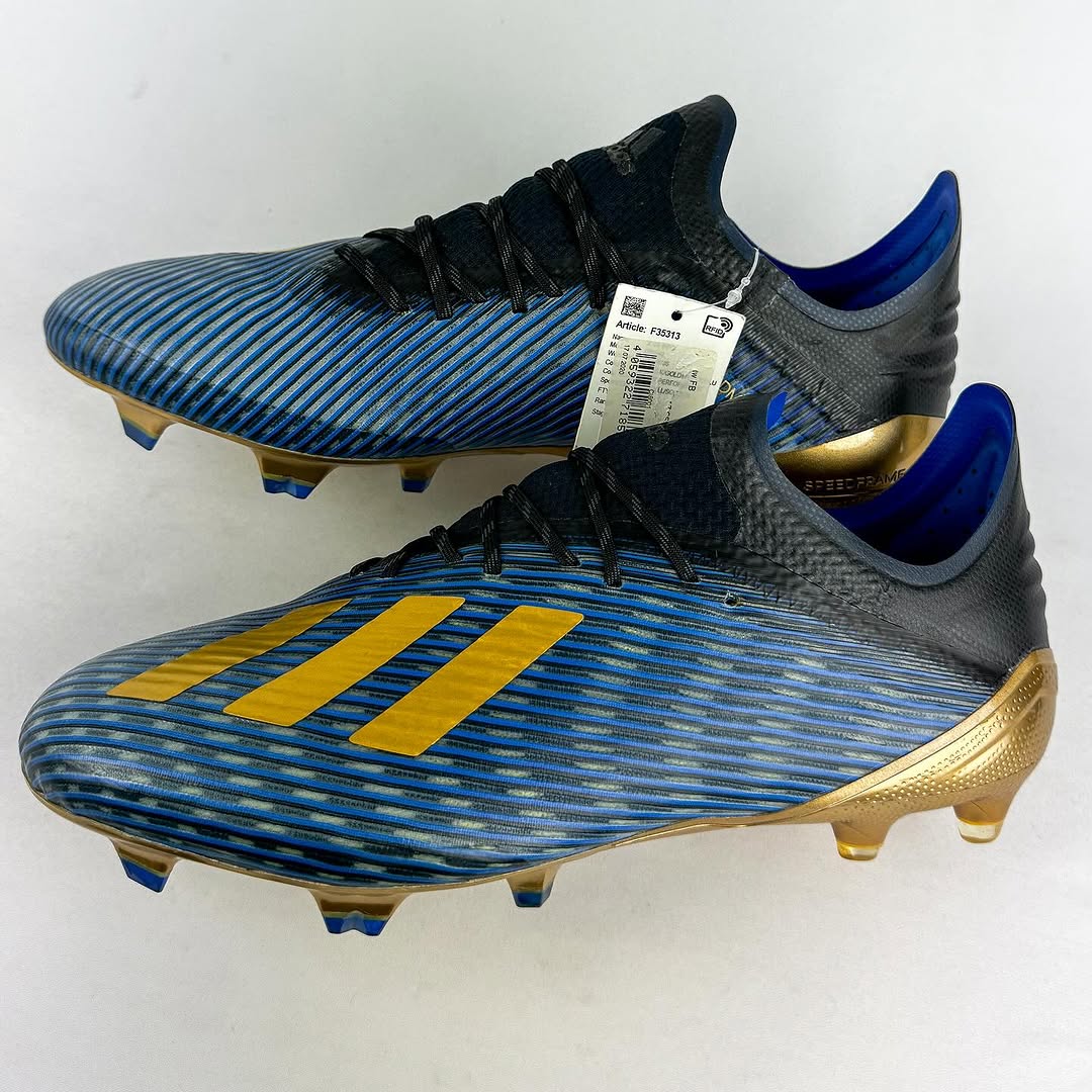 Adidas X 19.1 FG - Football Blue/Gold Metallic/Black *Brand New*