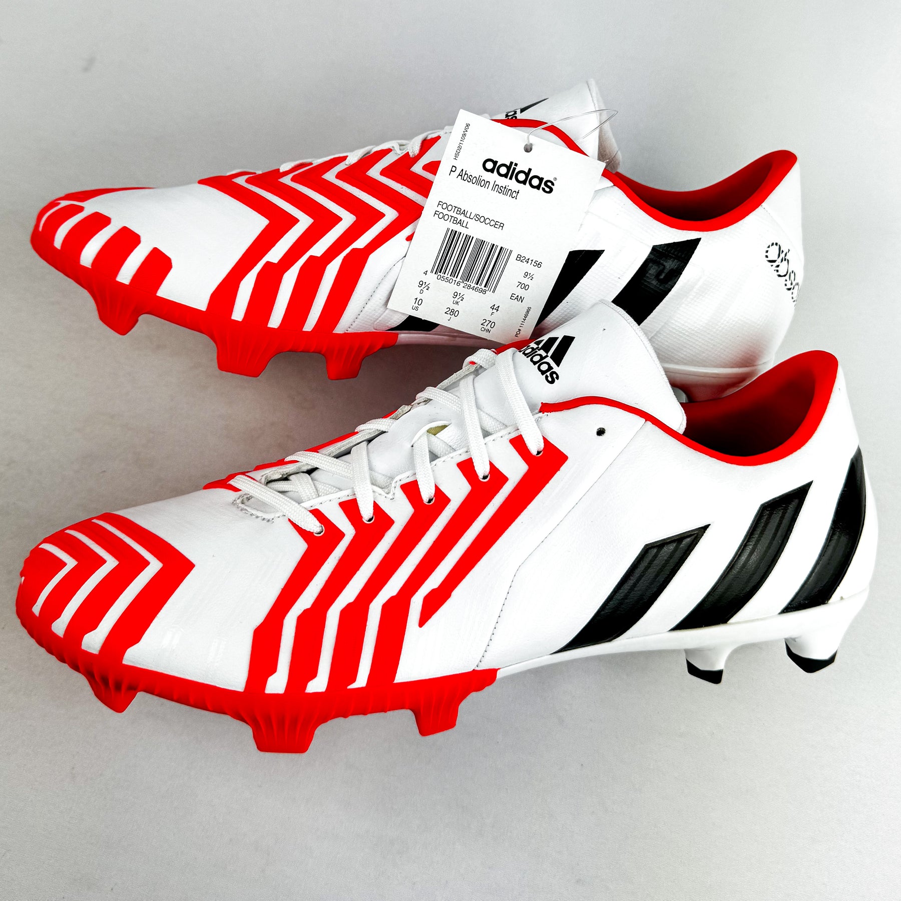 Predator Instincts Adidas Predator Instinct Absolion FG - White/Solar Red/Black *Brand Ne ...