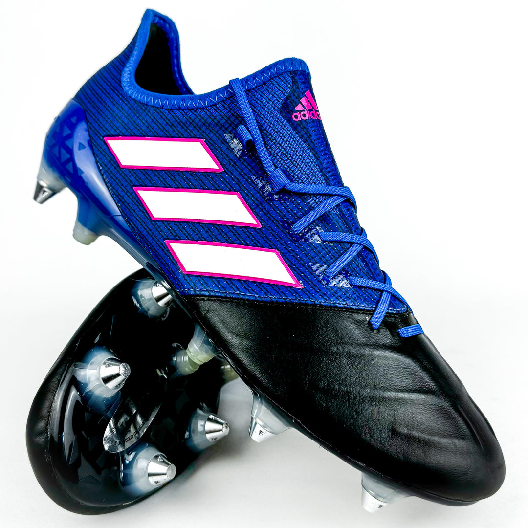 Adidas Ace 17.1 Leather SG - Core Black/Shock Pink/Blue/White *Brand New*