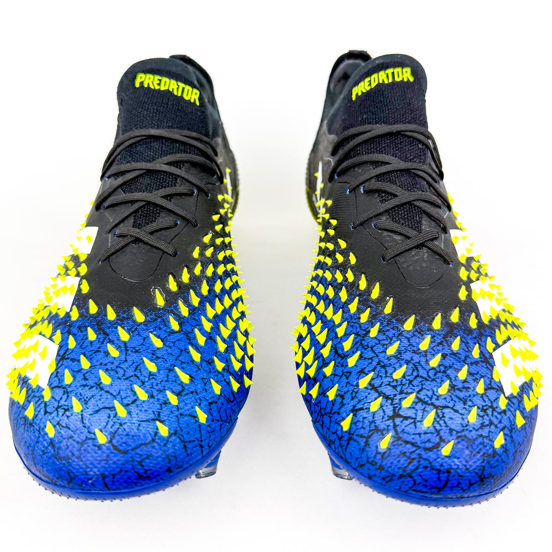 Adidas Predator Freak .1 Low FG - Blue/Core Black/Solar Yellow/White *Brand New*