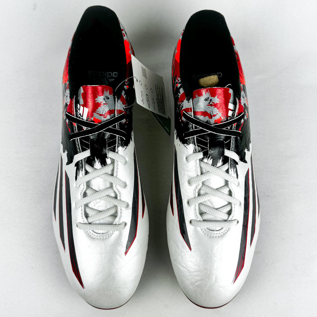 Adidas F50 Adizero Messi 10.2 FG - Pibe de Barr10 - White/Scarlet Red/Granite *In Box*