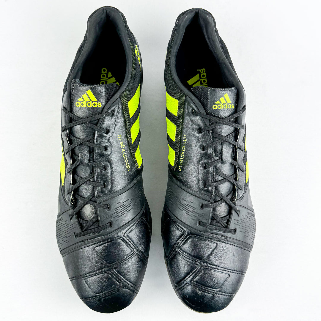 Adidas Nitrocharge 1.0 FG - Core Black/Slime *Pre-Owned*