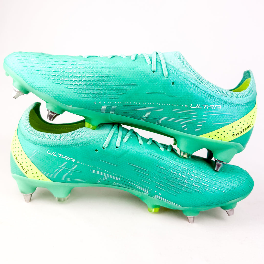 Puma Ultra Ultimate SG - Peppermint/Fast Yellow/White *Brand New*