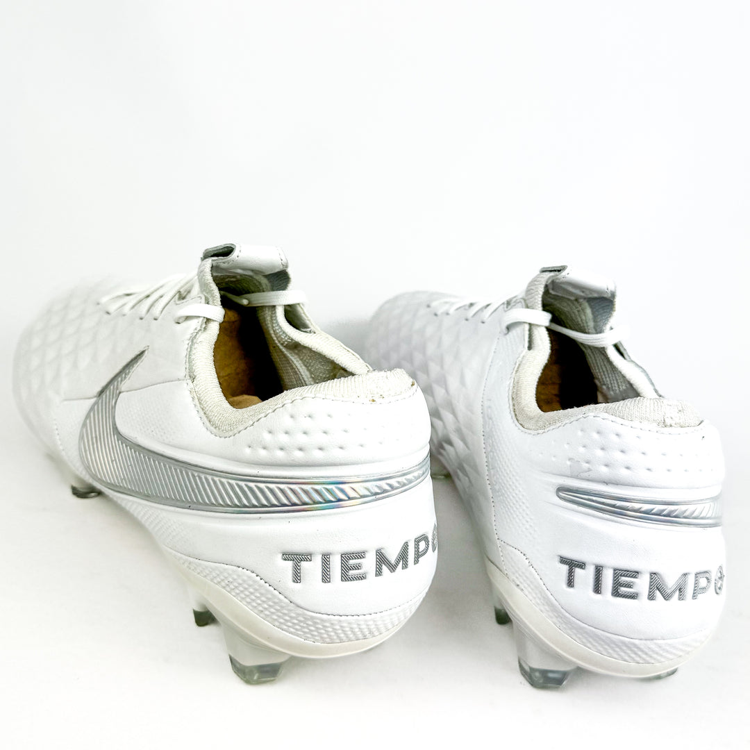 Nike Tiempo Legend VIII Elite FG - White/Pure Platinum/Wolf Grey *Brand New*