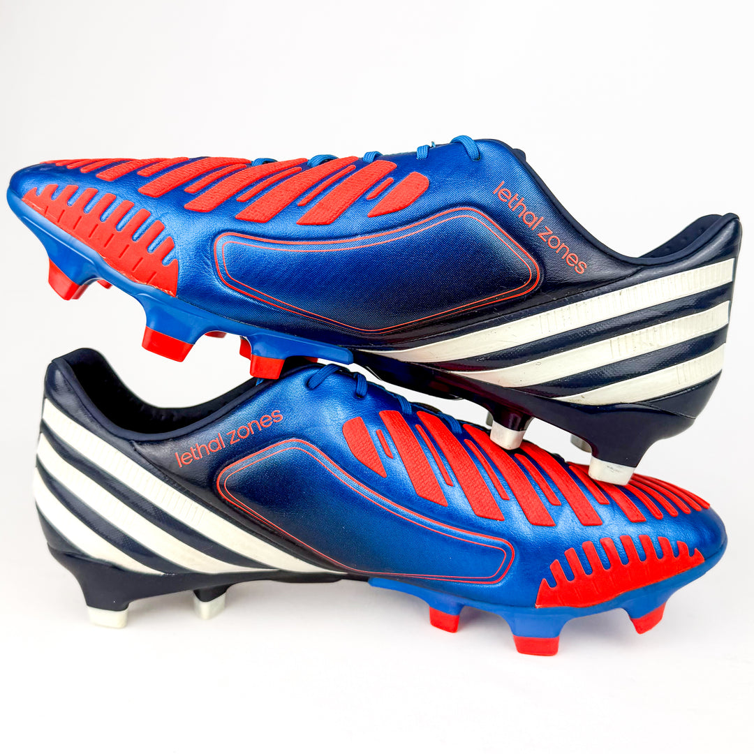 Adidas Predator LZ FG - Blue/White/Infrared *Wore Once*