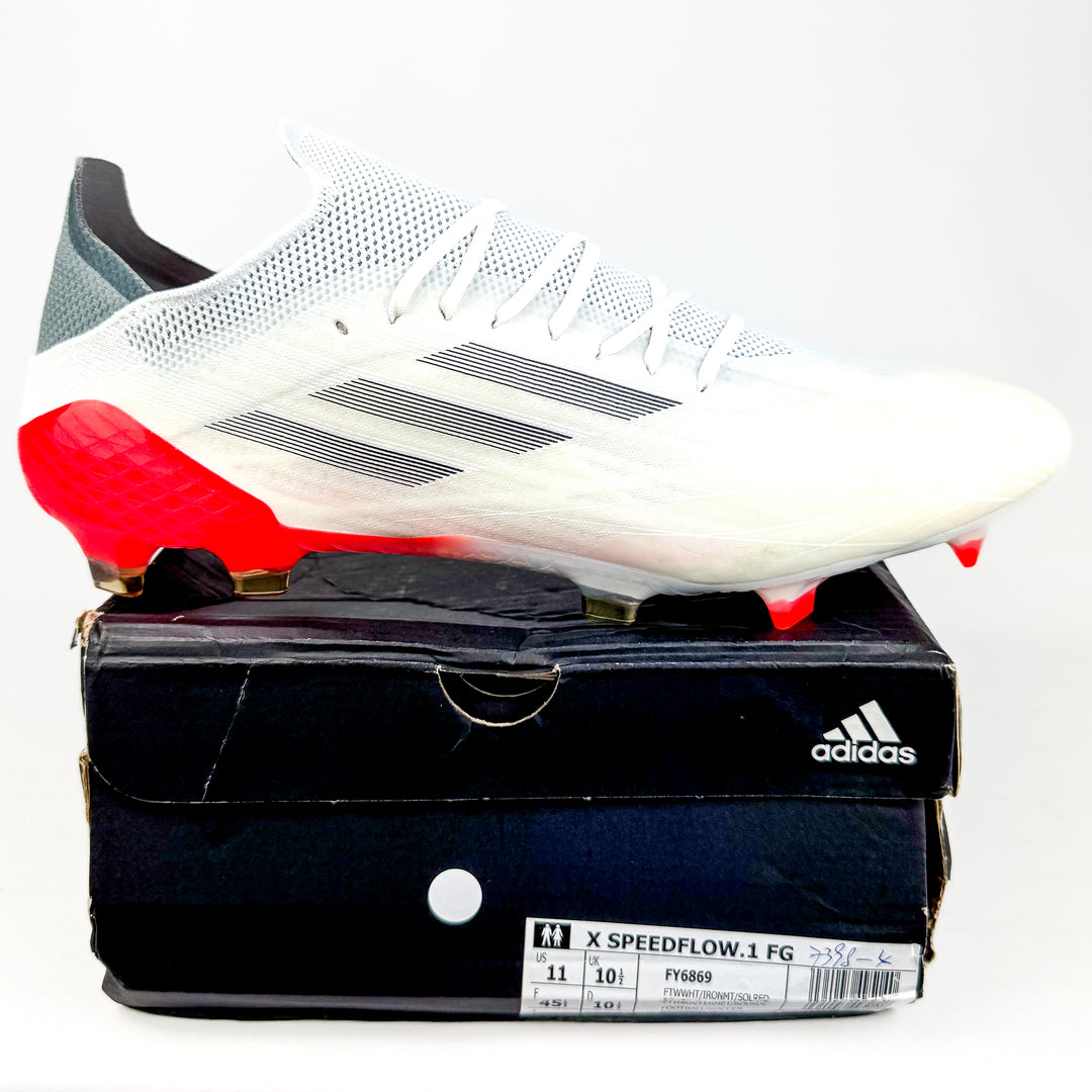 Adidas X Speedflow .1 FG - White/Iron Metallic/Solar Red *In Box*