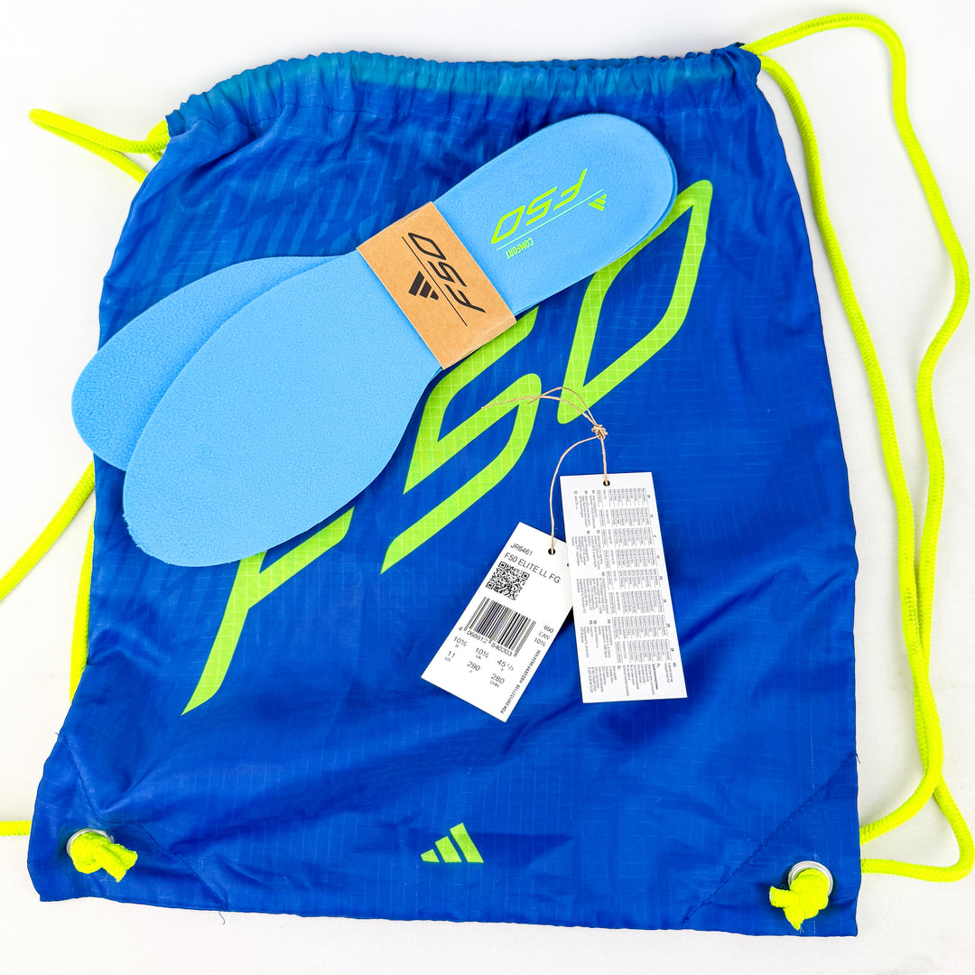 Adidas F50 Elite FG - Lucid Ray Blue/Team Solar Yellow/Lucid Aquamarine *Laced Mod*