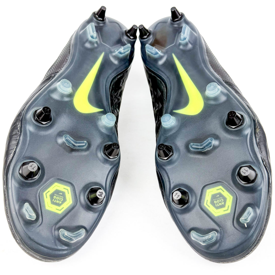 Nike Tiempo Legend VIII Elite Anti-Clog SG-Pro – Black/Kinetic Black *Brand New*