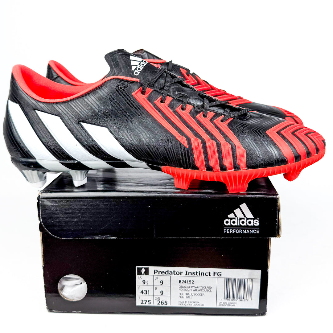 Adidas Predator Instinct FG - Black/Solar Red/White *In Box*