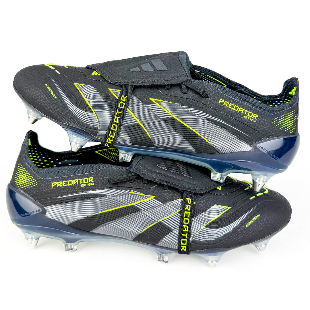 Adidas Predator Elite Tongue FT SG - Core Black/Carbon/Lucid Lemon *In Box*