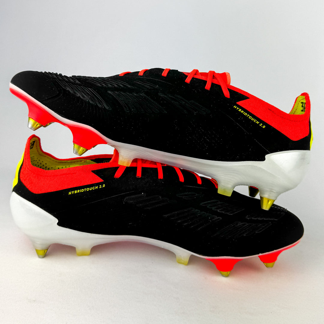Adidas Predator Elite SG - Core Black/Solar Red/Solar Yellow *Pre-Owned*