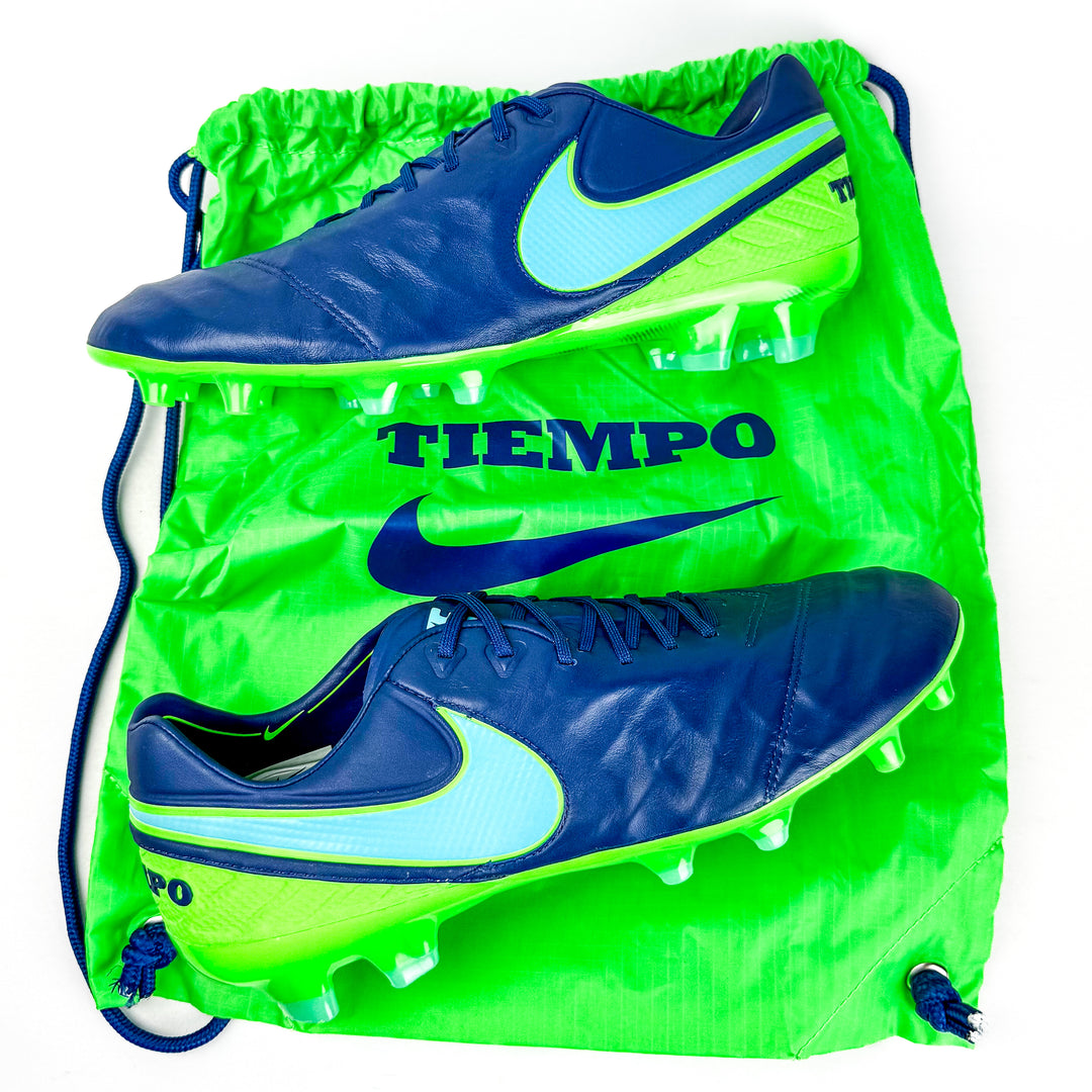 Nike Tiempo Legend VI Elite FG - Coastal Blue/Polarized Blue/Rage Green *Brand New*