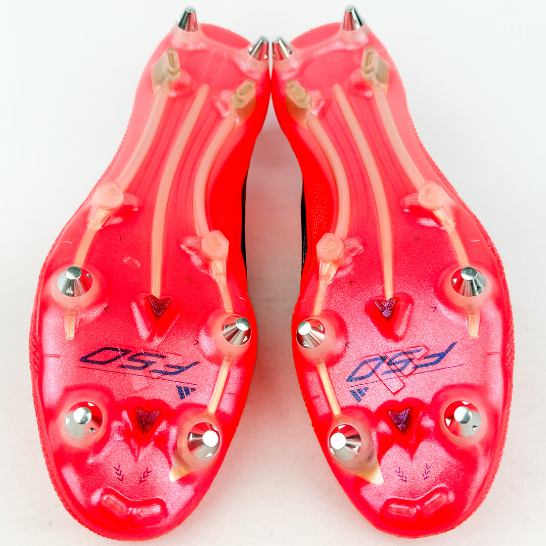 Adidas F50 Elite SG - Turbo/Aurora Black/Platinum Metallic *Laced Mod*