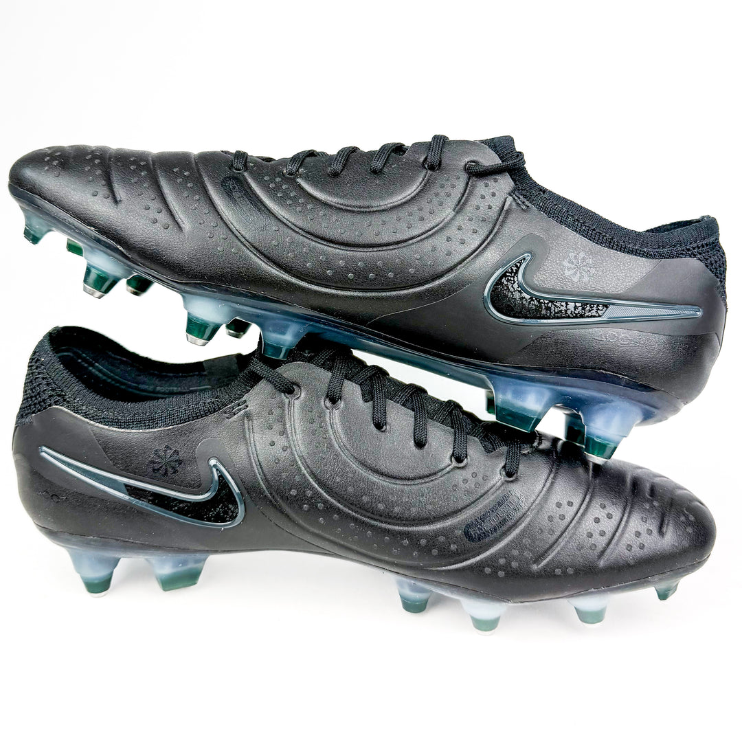 Nike Tiempo Legend 10 Elite AC SG-Pro  - Black/Deep Jungle *Wore Once*