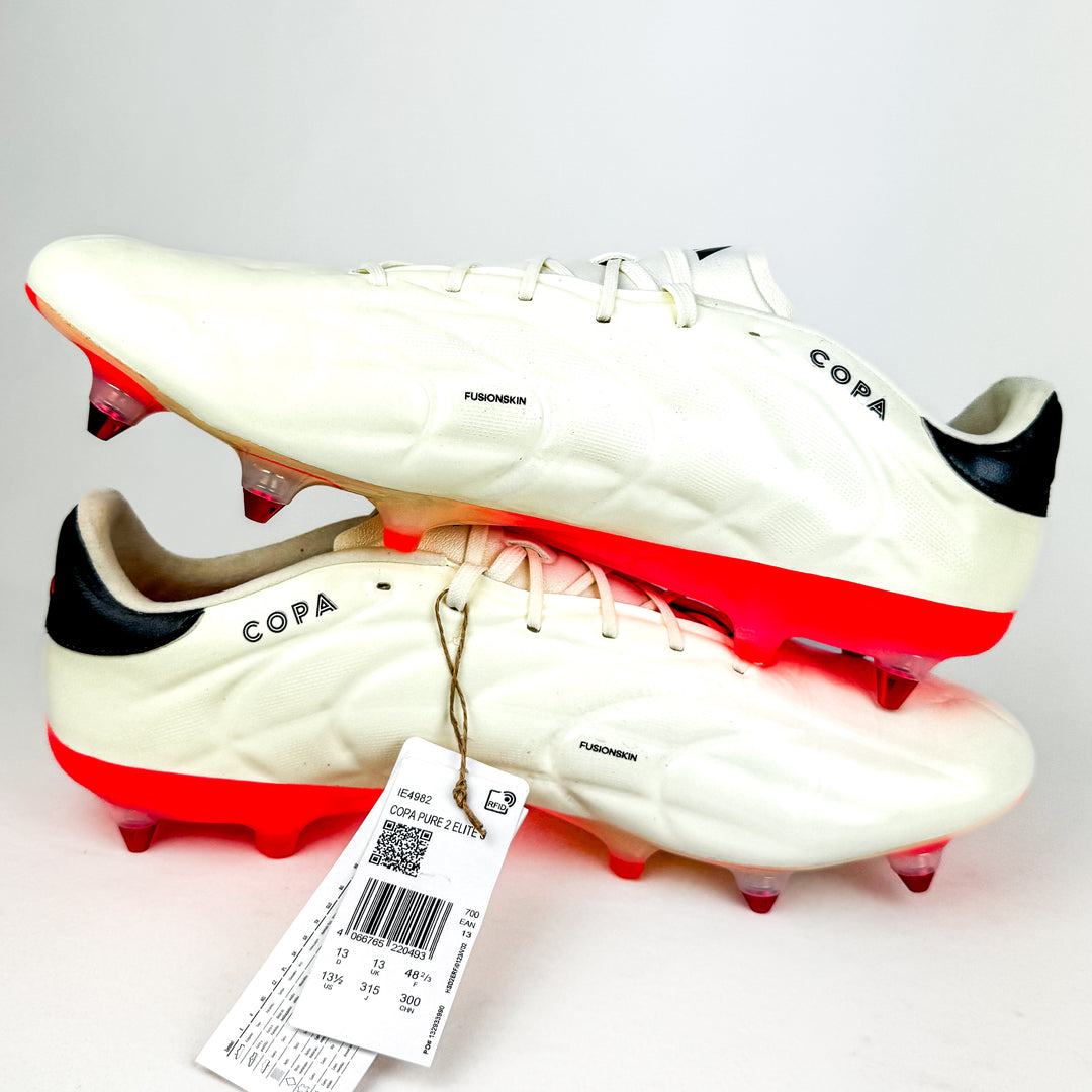 Adidas Copa Pure II .1 SG - Ivory/Core Black/Solar Red *Brand New*