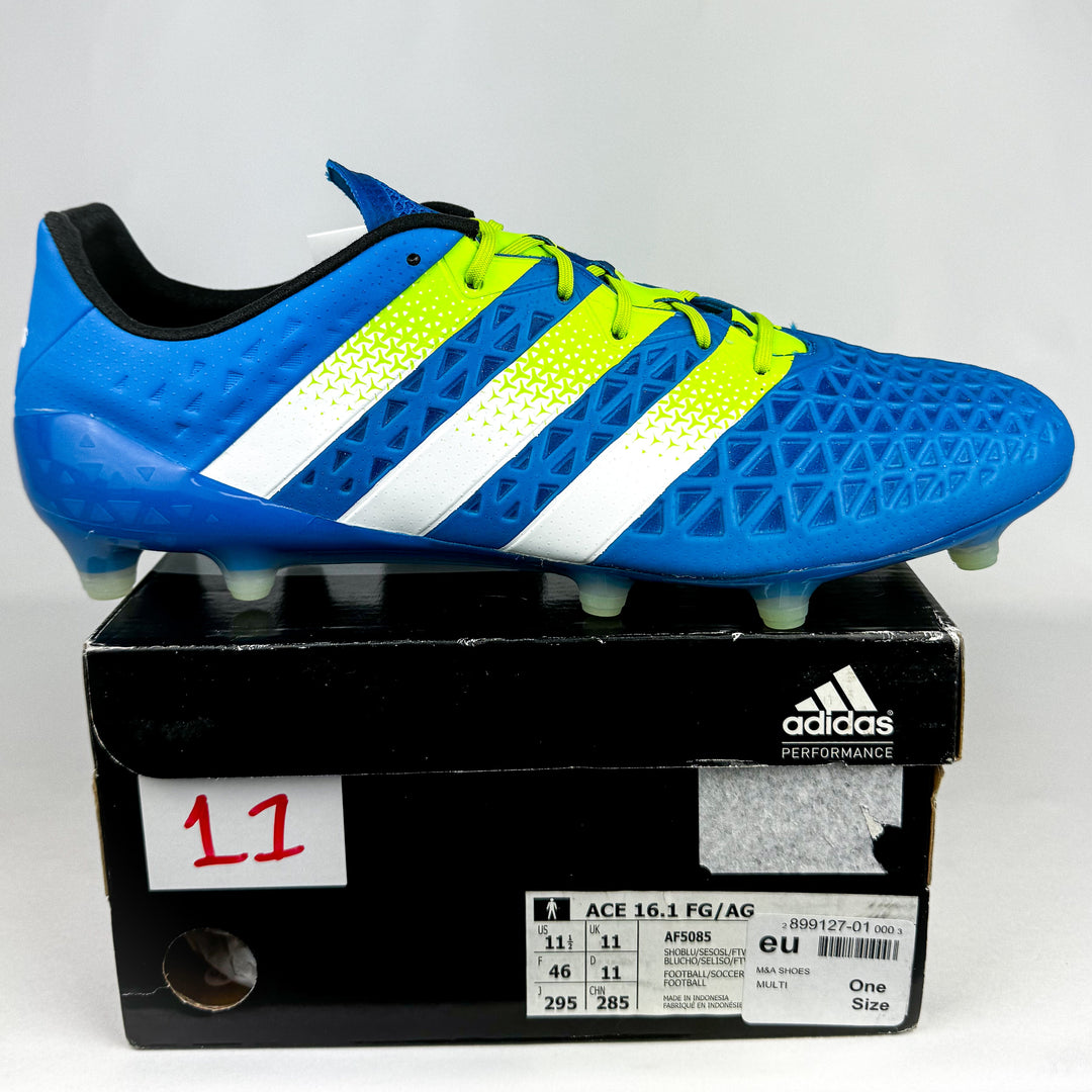 Adidas Ace 16.1 FG - Shock Blue/Semi Solar Slime/White *Brand New*