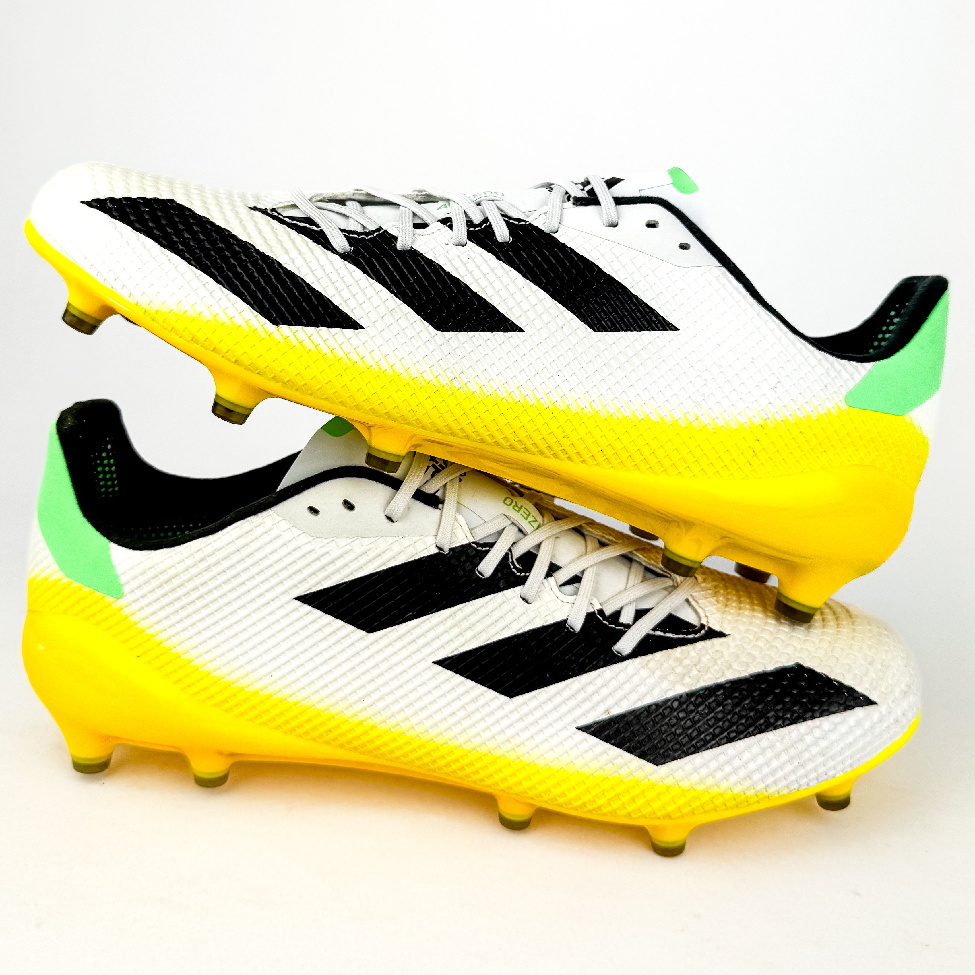 Adidas Adizero RS7 FG - White/Black/Beam Yellow/Beam Green