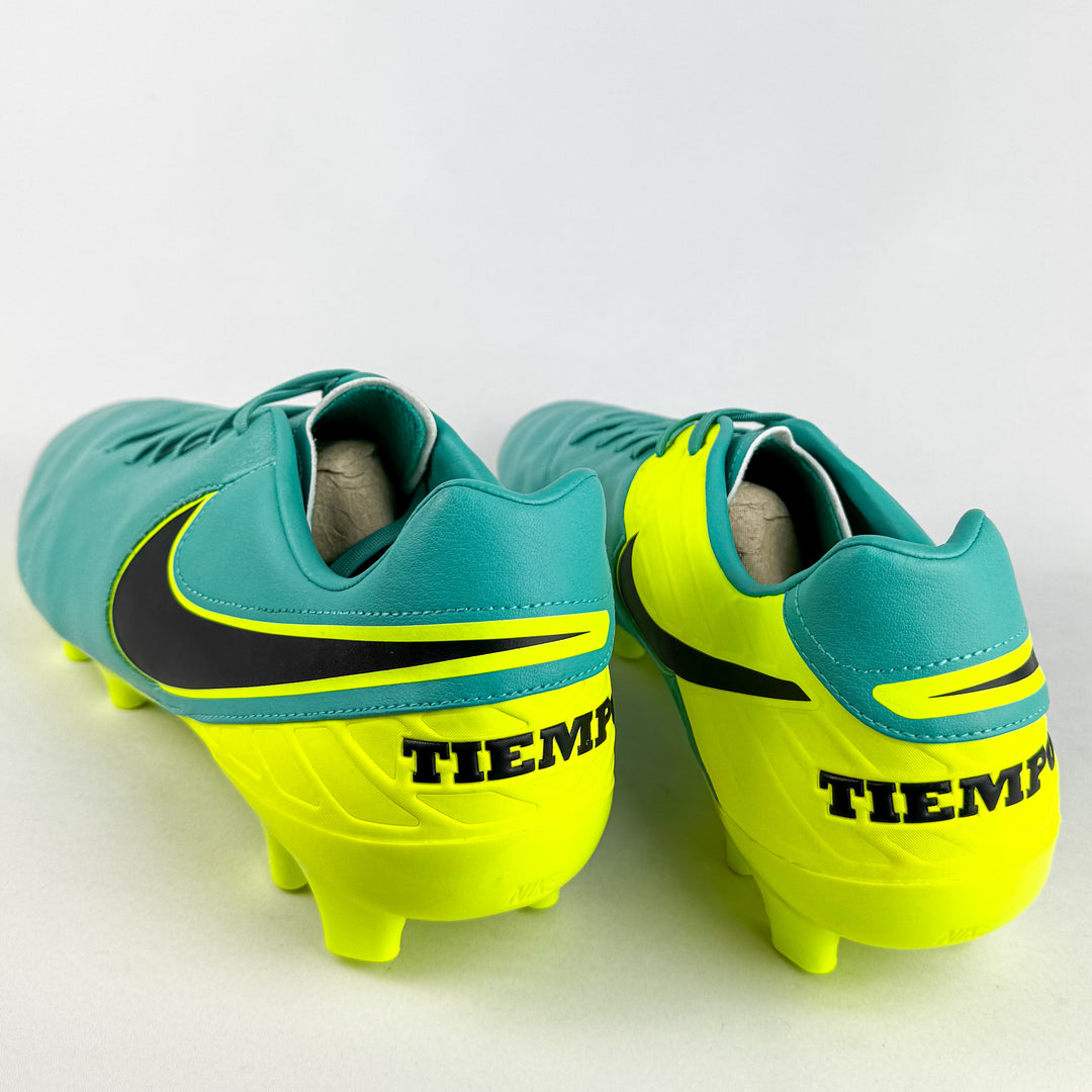 Nike Tiempo VI Mystic FG - Clear Jade/Black/Volt *Brand New*