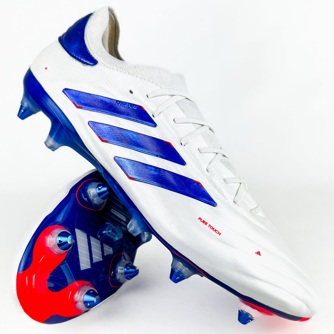 Adidas Copa Pure II+ Elite SG - White/Lucid Blue/Solar Red *As New*