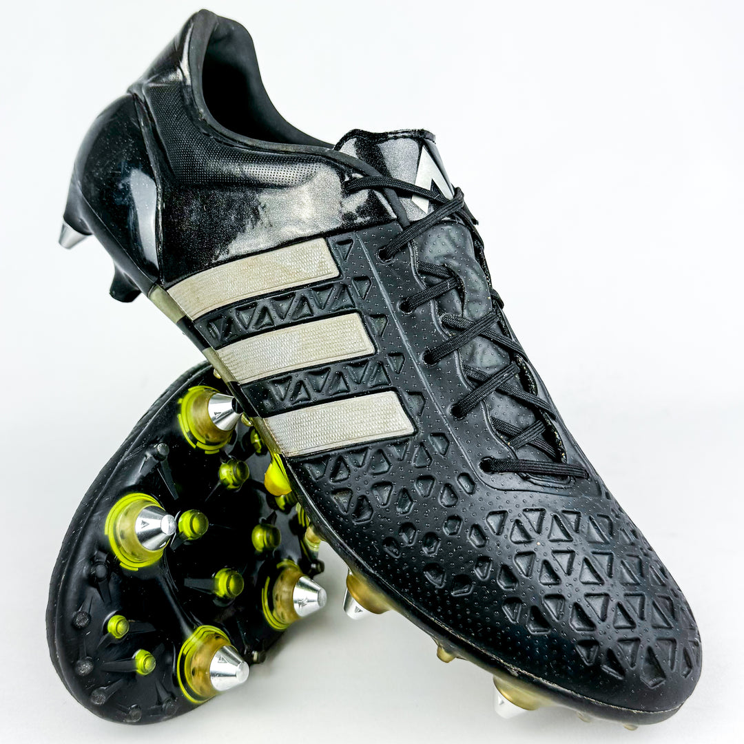 Adidas Ace 15.1 SG - Black/Silver Metallic/Solar Yellow *Pre-Owned*