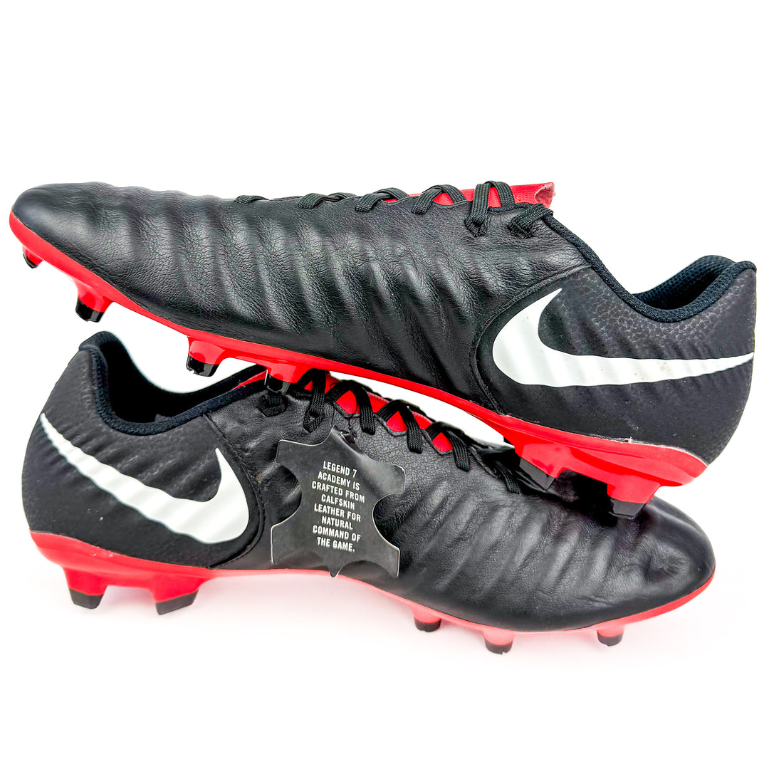 Nike Tiempo VII Academy FG - Black/University Red/White *Brand New*