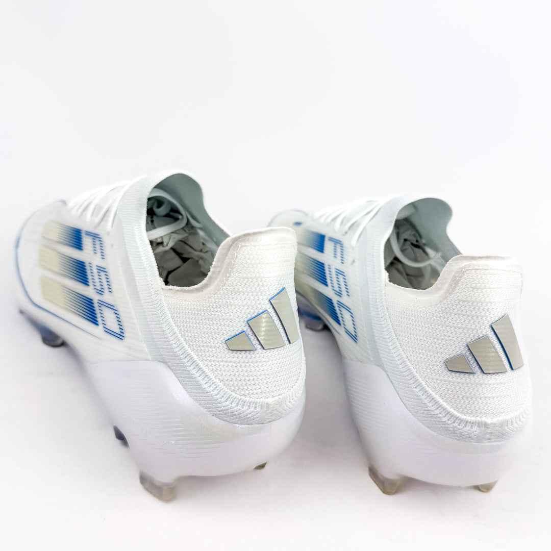 Adidas F50 Elite FG - White/Silver Metallic/Bright Royal *Rodrygo Custom*