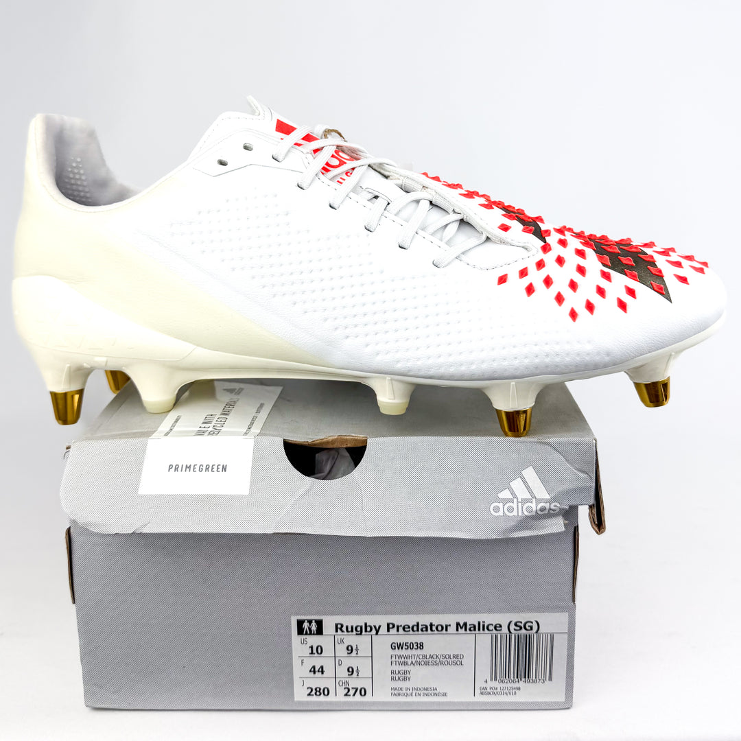 Adidas Predator Malice SG - White/Core Black/Solar Red *In Box*