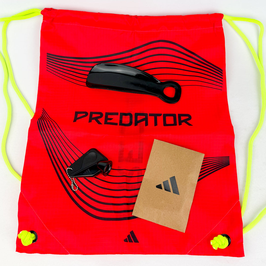 Adidas Predator Elite SG - Lucid Red/White/Core Black *Laced Mod*