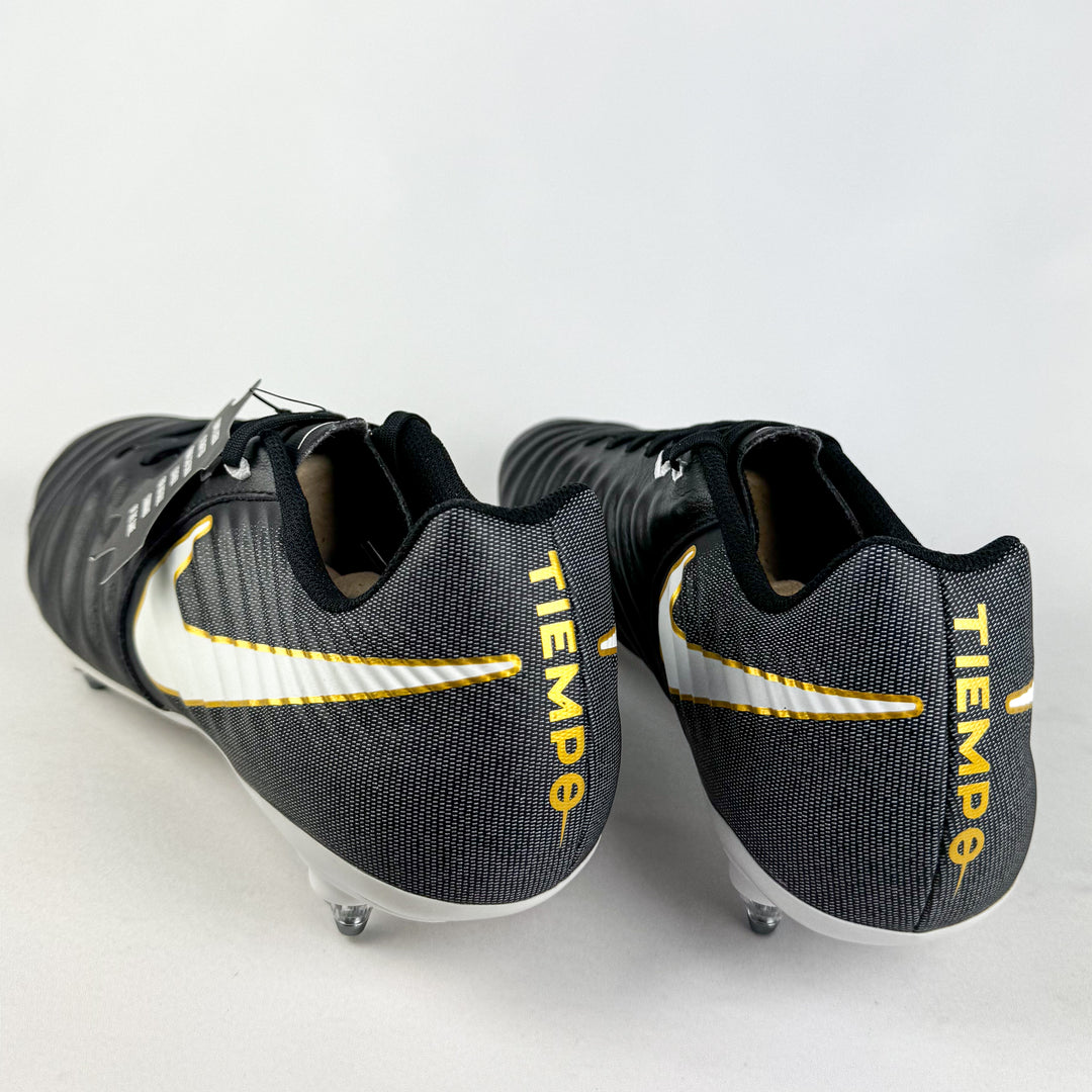 Nike Tiempo Legend VII Academy SG - Black/White/Metallic Gold *Brand New*