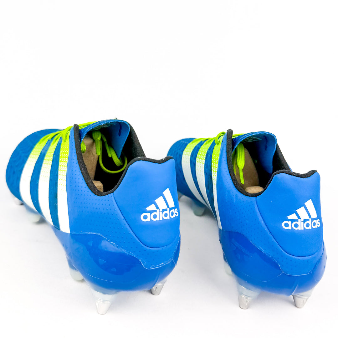 Adidas Ace 16.1 SG - Shock Blue/Semi Solar Slime/White *Brand New*