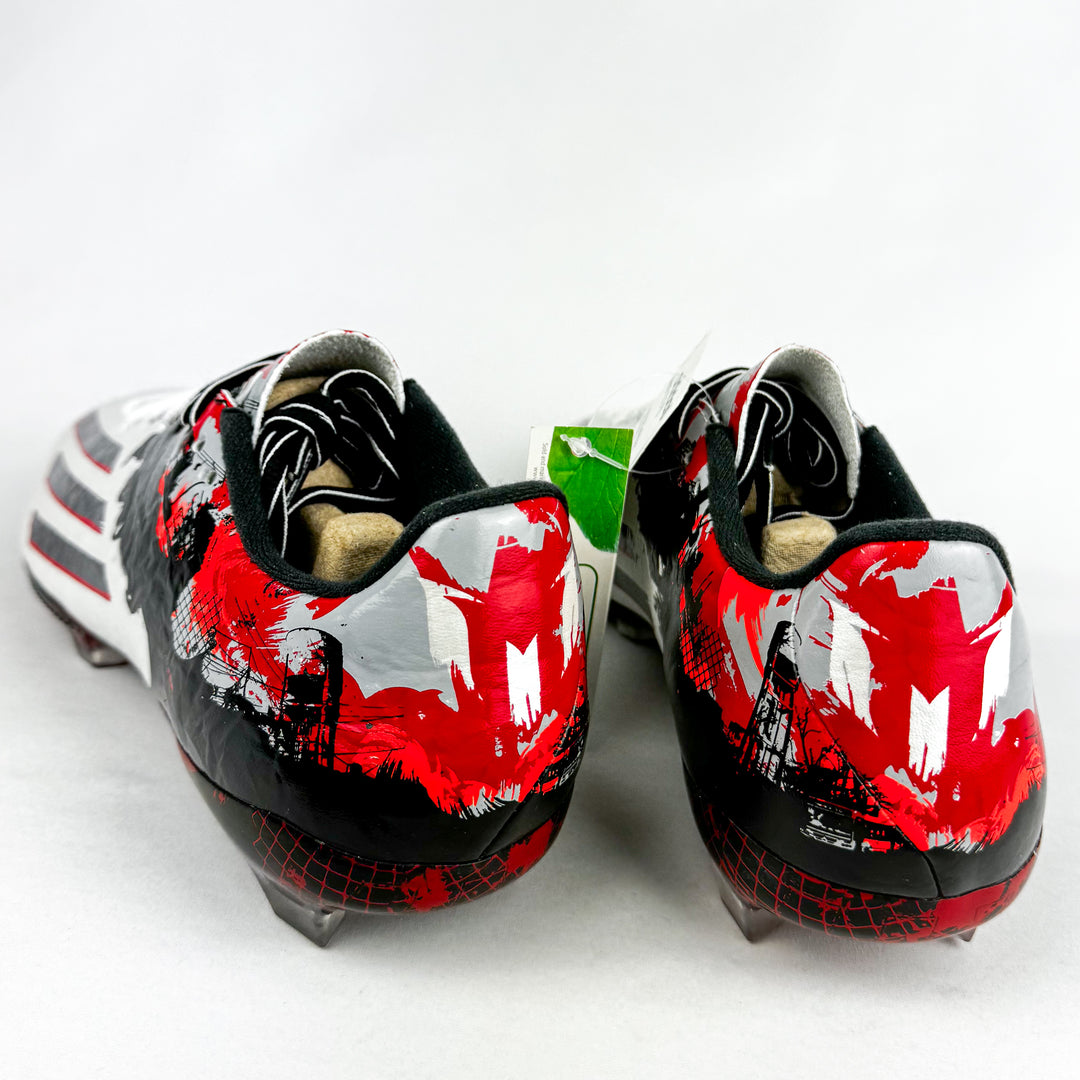 Adidas F50 Adizero Messi 10.2 FG - Pibe de Barr10 - White/Scarlet Red/Granite *In Box*