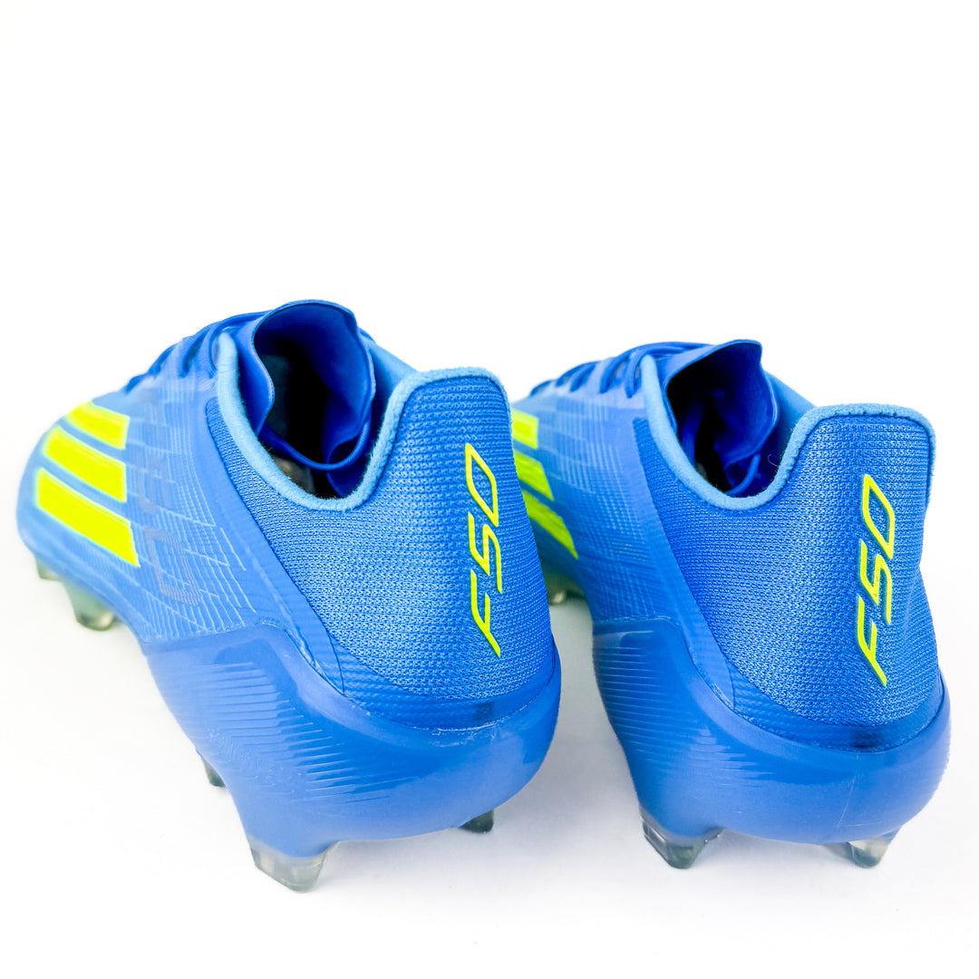 Adidas F50 Elite FG - Lucid Ray Blue/Team Solar Yellow/Lucid Aquamarine *Player-Issued*