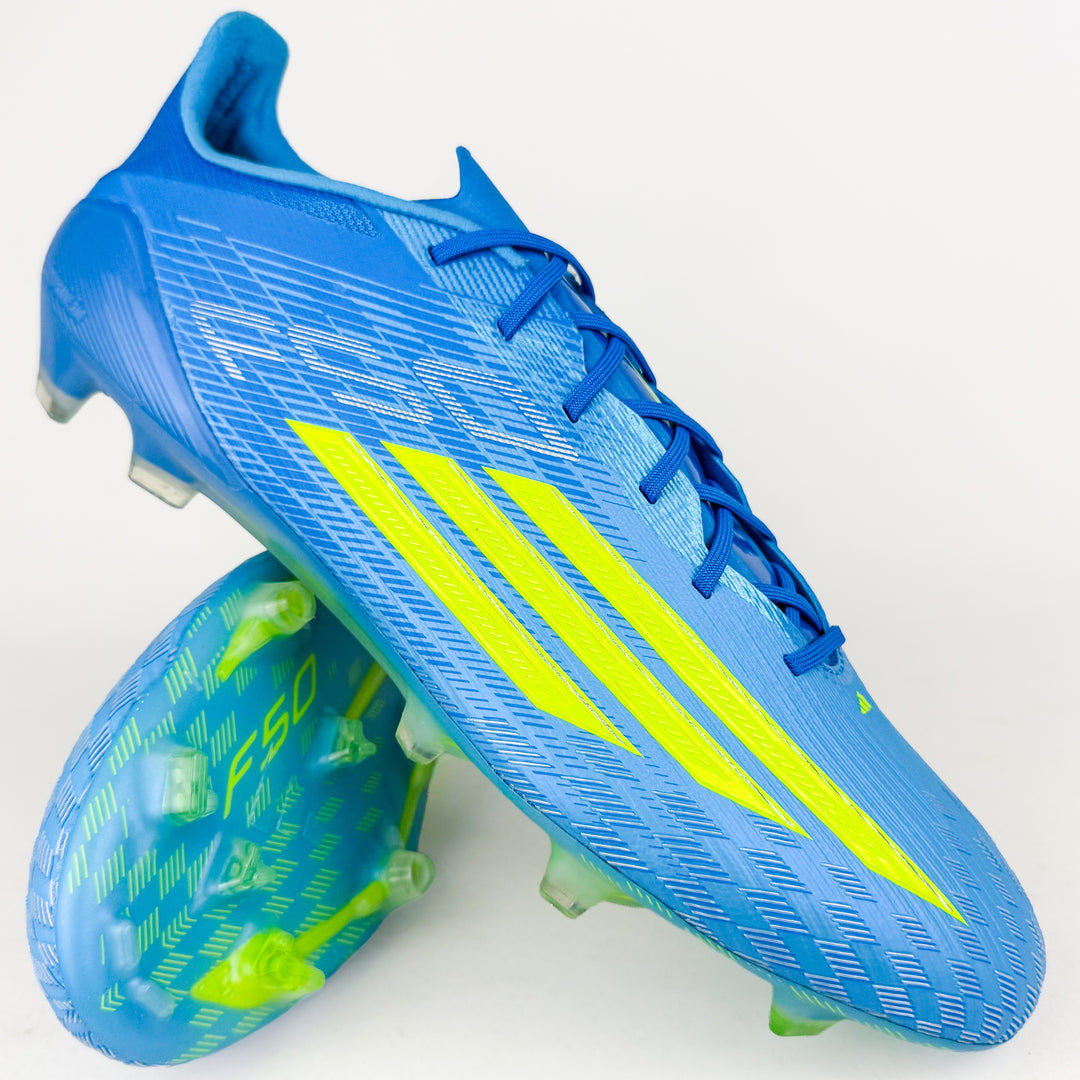 Adidas F50 Elite FG - Lucid Ray Blue/Team Solar Yellow/Lucid Aquamarine *Player-Issued*