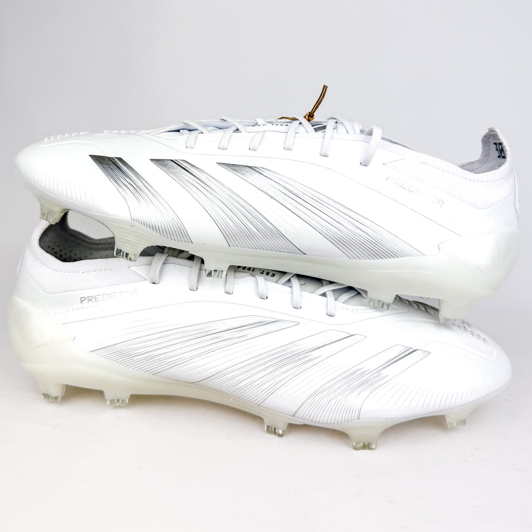 Adidas Predator Elite FG - White/Silver Metallic *Brand New*