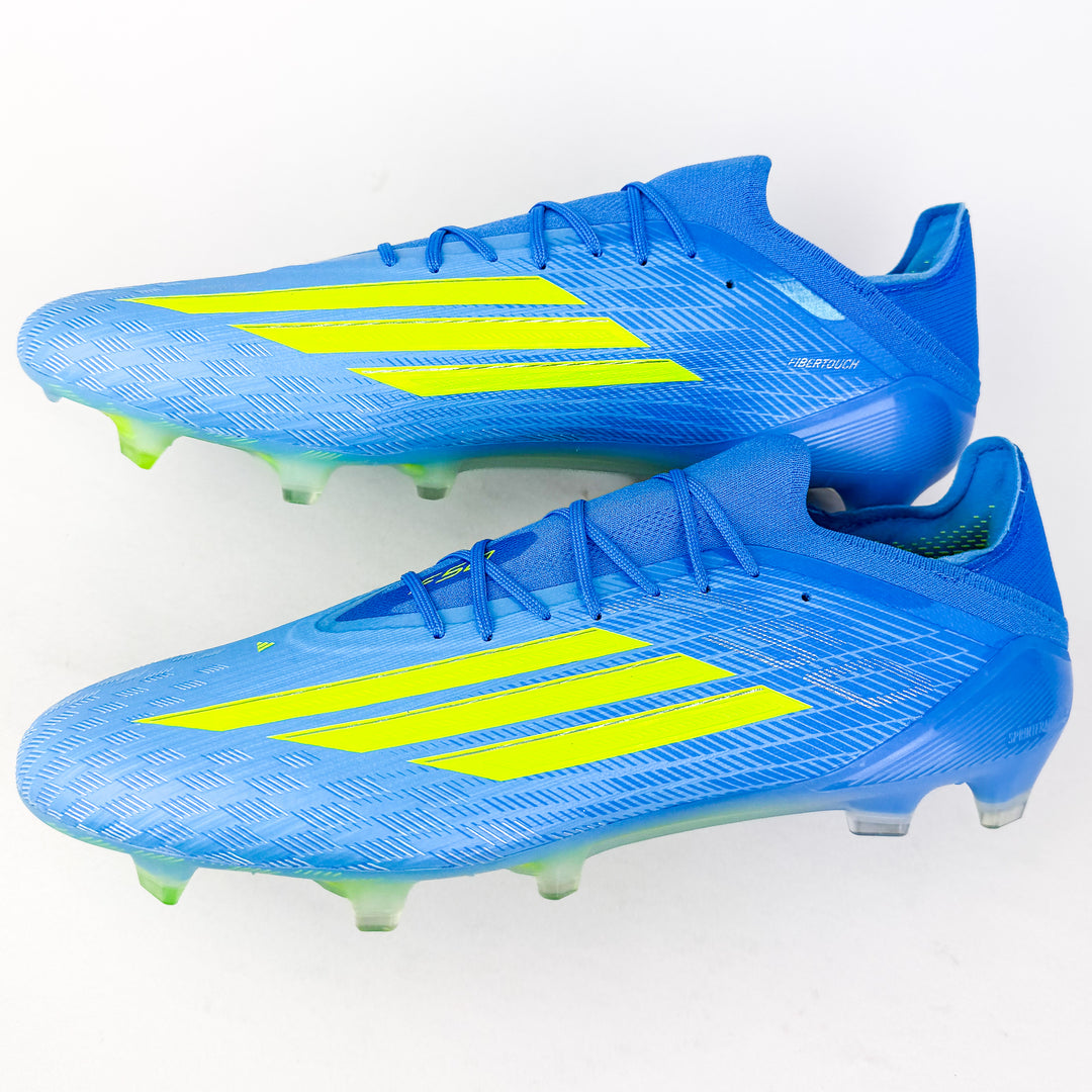Adidas F50 Elite FG - Lucid Ray Blue/Team Solar Yellow/Lucid Aquamarine *Laced Mod*