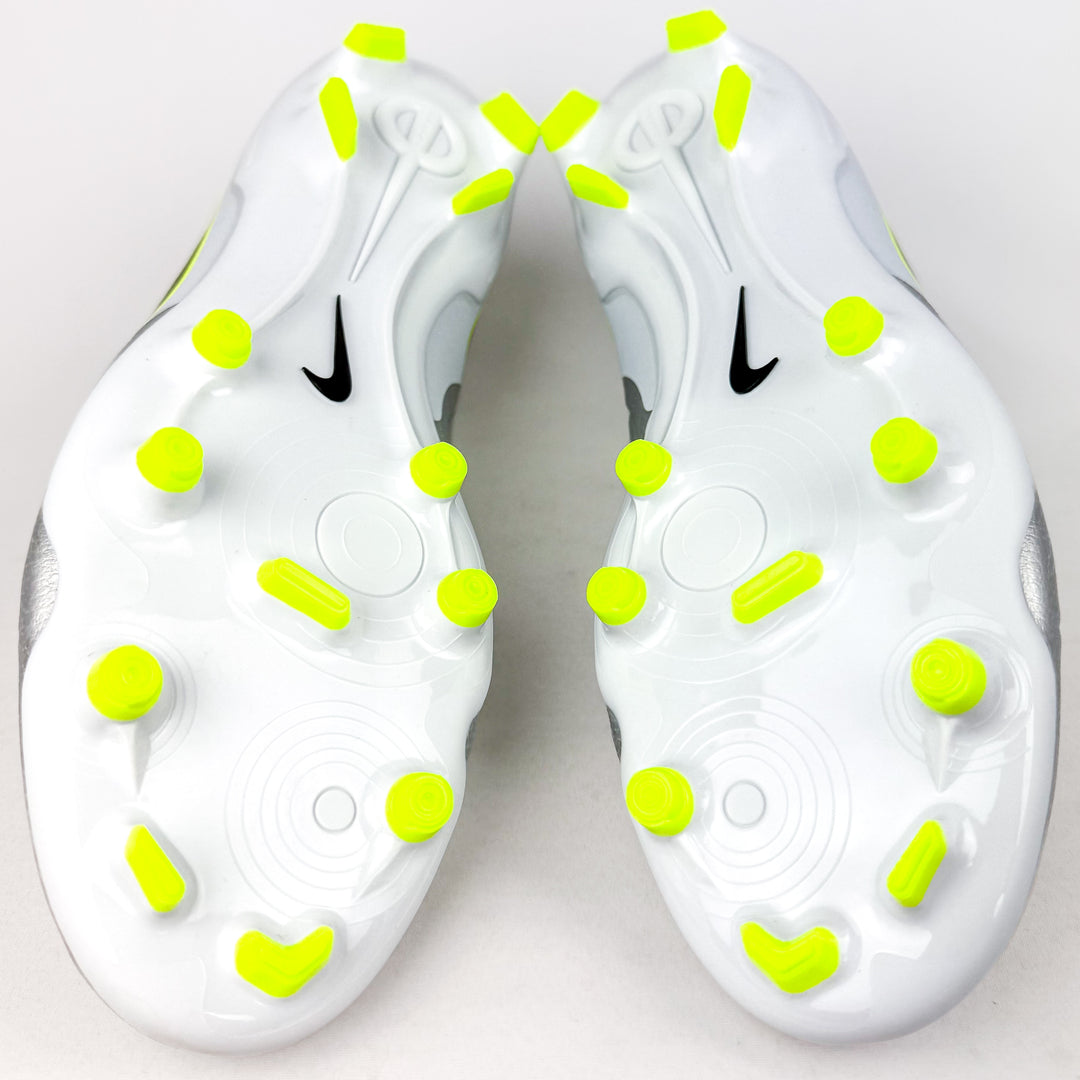 Nike Tiempo Legend 10 Academy FG - Metallic Silver/Black/Volt *In Box*