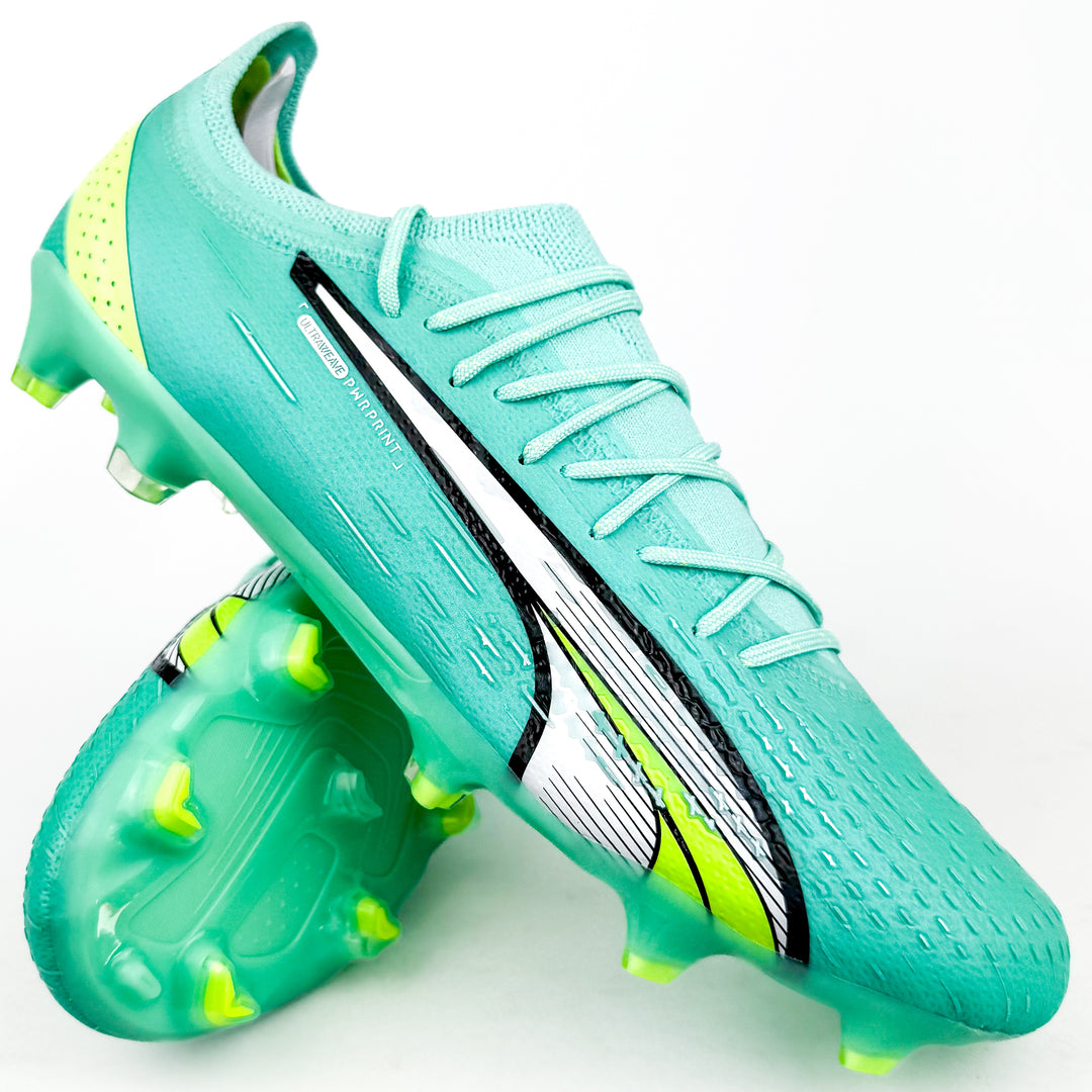 Puma Ultra Ultimate FG - Peppermint/Fast Yellow/White *Brand New*
