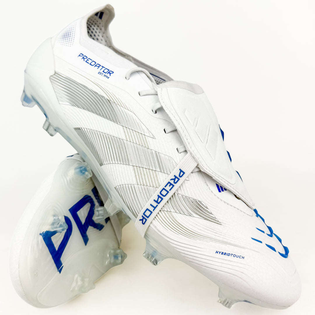 Adidas Predator Elite Tongue FT FG - White/Silver Metallic/Bright Royal *Brand New*
