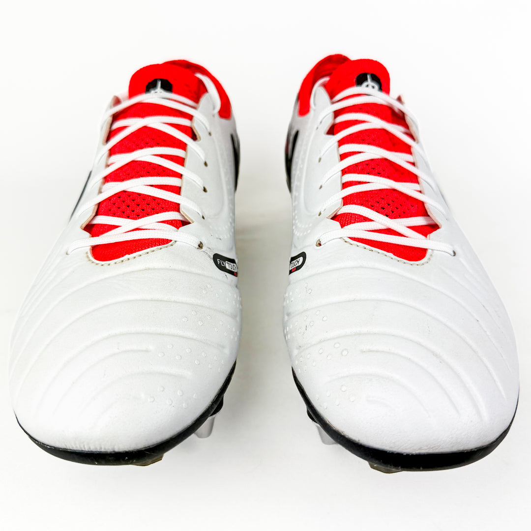 Nike Tiempo Legend 10 Elite SG-Pro - White/Hyper Crimson/Black *Pre-Owned*