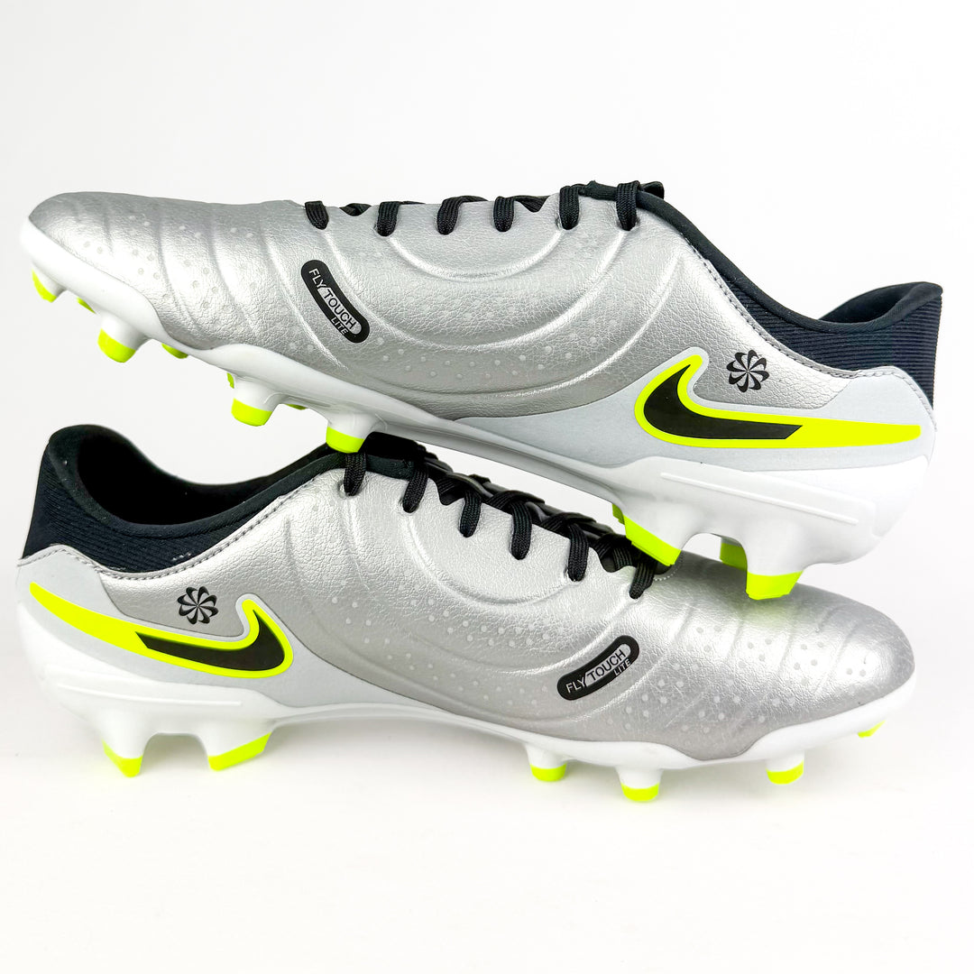 Nike Tiempo Legend 10 Academy FG - Metallic Silver/Black/Volt *In Box*