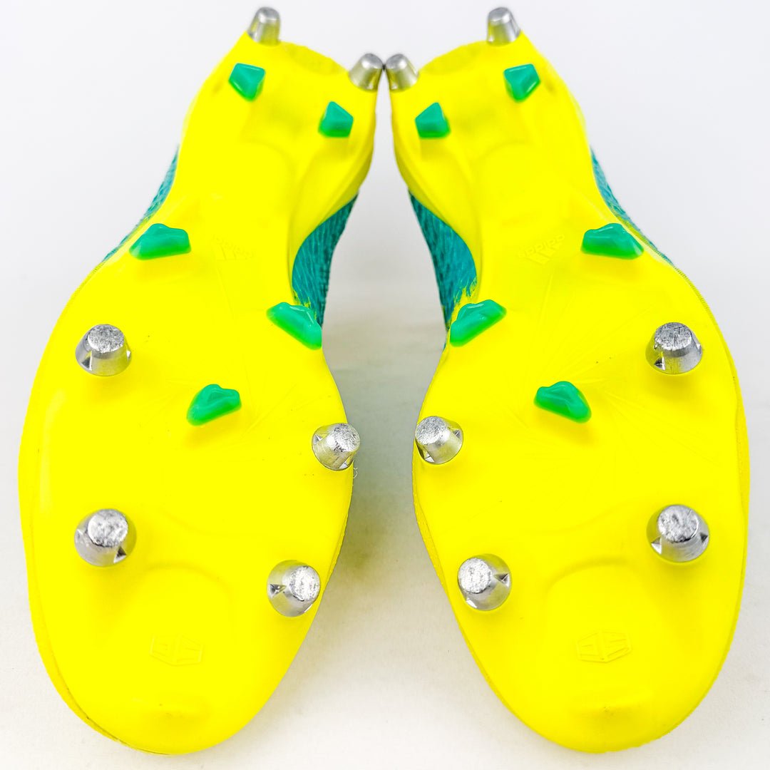 Adidas Predator Malice Control SG - Shock Yellow/Core Black/Hi-Res Aqua *Pre-Owned*