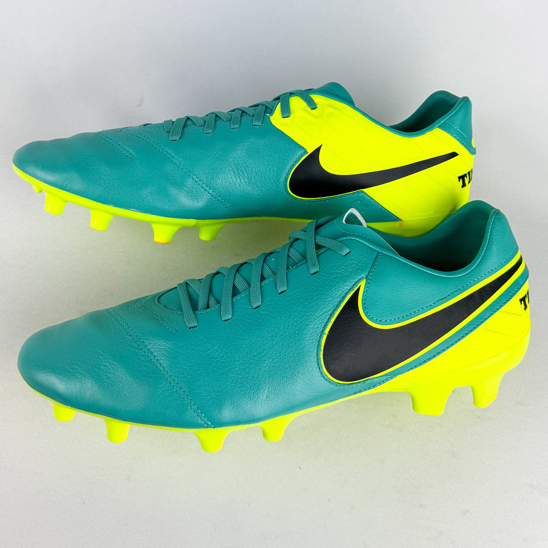 Nike Tiempo VI Mystic FG - Clear Jade/Black/Volt *Brand New*