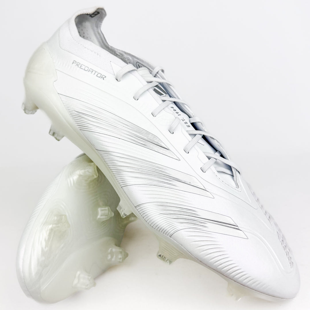Adidas Predator Elite FG - White/Silver Metallic *Brand New*