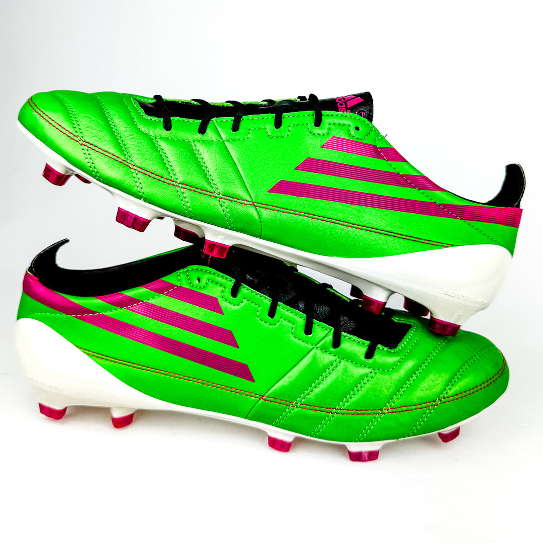 Adidas F50 Adizero Leather TRX FG 2010 - Intense Green/Pink/Black *Brand New*